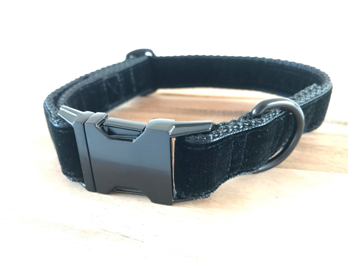 Zen Black Velvet Dog Collar