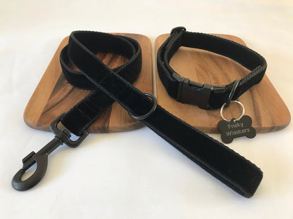 Zen Black Velvet Dog Lead